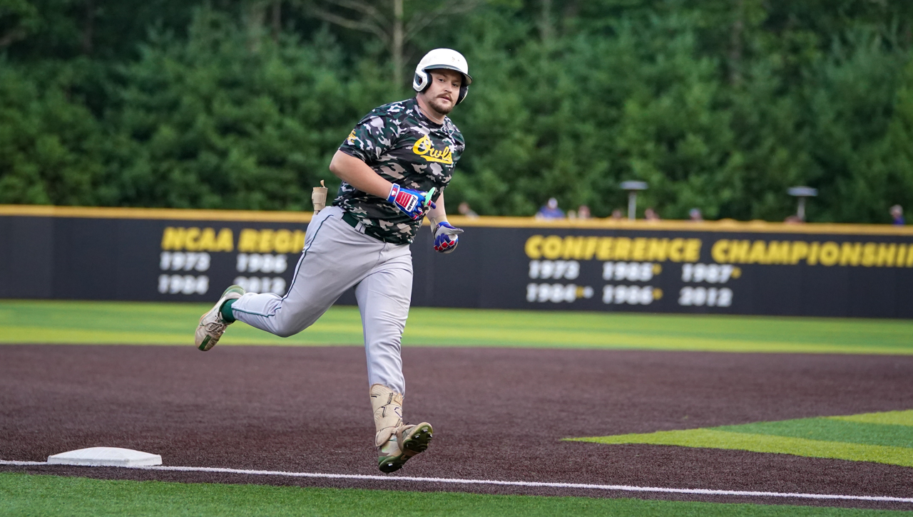 Will Butcher circling the bases after a Forest City hoime run.